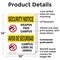 Signmission Weapon Free Campus Bilingual OSHA Security Notice Sign, Plastic, 10in W x 14in L, 2PK OS-2PACK-SN-P-1014-L-11682 - alternate 6